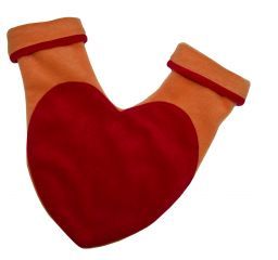 Partnerhandschuh Herz, orange